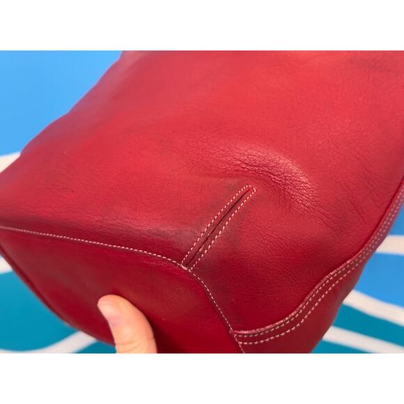 EUC Y2k Vintage Coach Red Bucket Bag Style 9186 - Picture 5 of 10